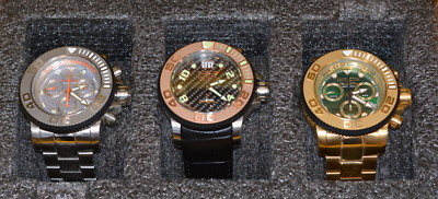 Set of 3x Men's Invicta 50mm Sea Hunter Dive Watches Ref: 19602
