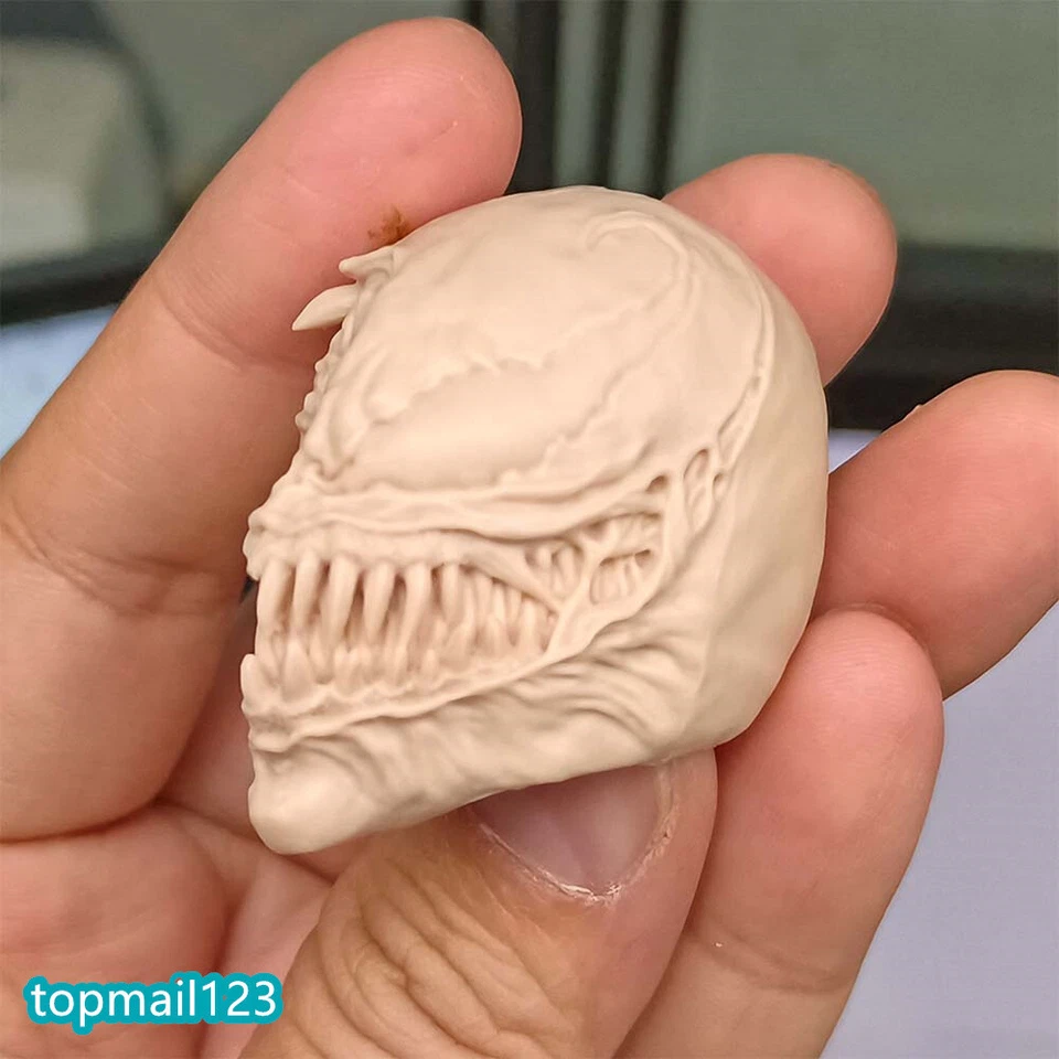 1:6 Venom Tom Hardy Cabeza Esculpida Tallada Para 12"" Figura Soldado Masculino Muñeca Cuerpo Foto 4 de 4
