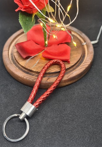 KeyChain Braided Faux Leather Strap Car Key Keyring Key Fob **New** UK - Picture 12 of 30
