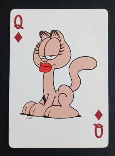Hoyle Garfield and Friends Playing Card Arlene Queen Diamonds
