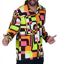 Kostüm Retro Hemd Herren 60er Jahre Hippie Hemd Schlagerfest Karneval Festival