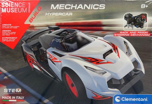 NEU: Clementoni Science Museum Mechanics Hypercar - MINT Building Kit | C50 G558