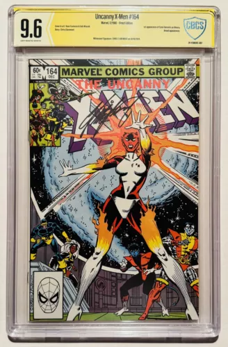 Uncanny X-Men 164 CBCS 9.6 Carol Danvers/Binary Signed Chris Claremont (NOT CGC)
