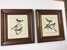 Pair Of Ca. 1780 Martinet Handcolored Engraving Antique Oak Frames