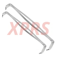 Set of 4 Army Navy Retractors, Double Ended, 8", Premium