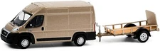1:64 GreenLight 2019 Ram Promaster 2500 Van w/ Utility Trailer Hitch & Tow 21