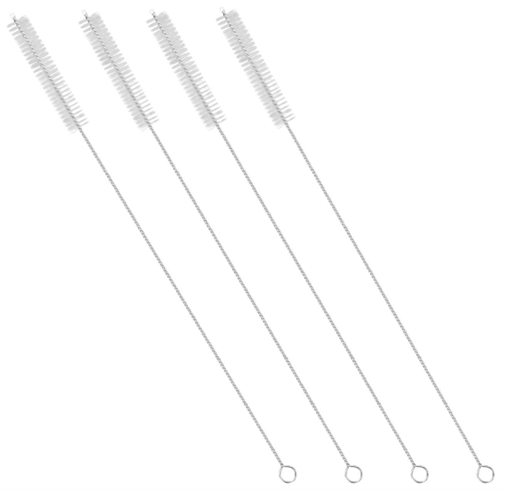 4 Pack 12 Inch Drinking Straw Cleaning Brushes Set Extra Long Pipe Tube Cleaner