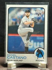 2022 Topps Heritage #702 Daniel Castano RC Miami Marlins Rookie