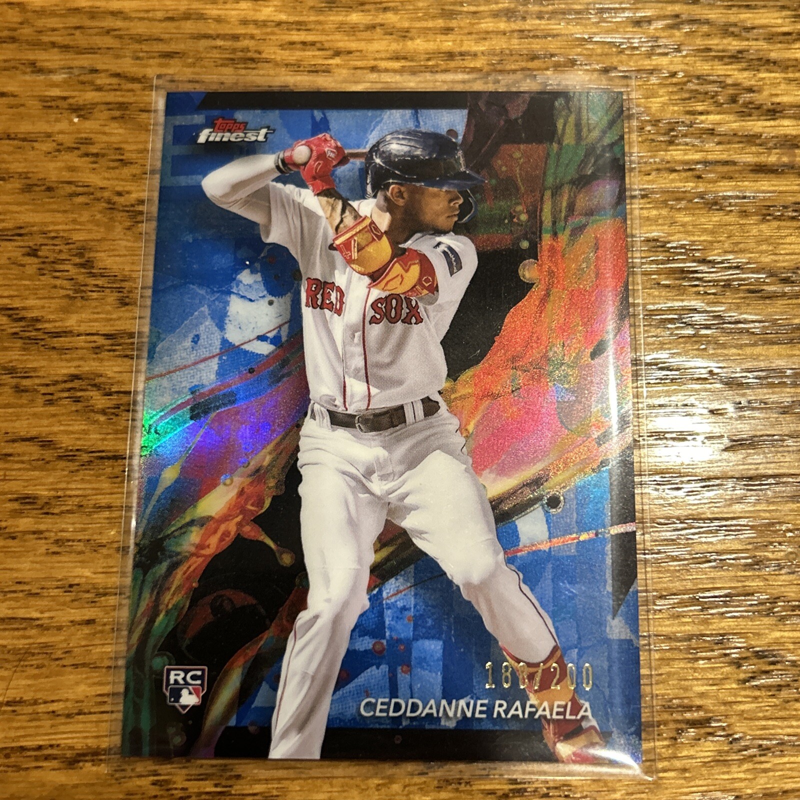 2024 Topps Finest - Common Blue Refractor #18 Ceddanne Rafaela /200 (RC)