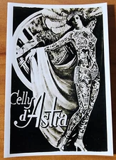 Bernard Kobel Traditional Tattoo Photo B&W Vintage Tattooed Woman, Celly d'Astra