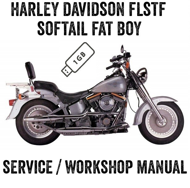 1995-1996 Harley Davidson FLSTF Softail Fat Boy Workshop Service