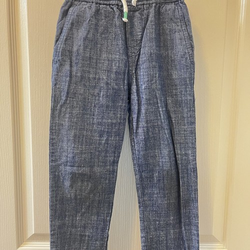Mini Boden Chambray Blue Smart Pull-On Pants Elastic Waist Boys Size 6 years - Picture 3 of 9