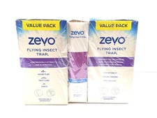 Zevo Flying Insect Trap Refill Cartridges, Fly Gnat Trap PACK OF 10, Exp 7/30/26