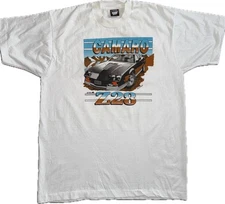 Vintage 80’s, 90’s NOS XL Camaro White Single Stitch Screen Stars Best. USA.