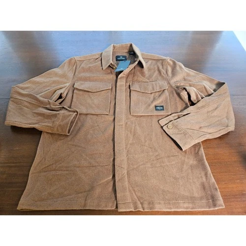 Scotch & Soda Shirt Jacket Mens XL Brown Wool Blend Overshirt 158432 image 2