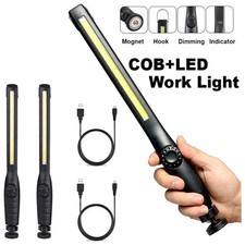 Portable COB LED Work Light Car Garage Mechanic USB Rechargeable Torch Lamp