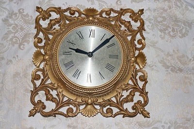 BURWOOD HOLLYWOOD REGENCY WALL CLOCK
