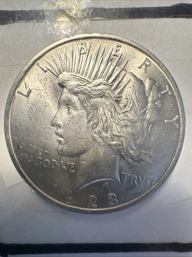 1923 Philadelphia Silver Peace Dollar Uncirculated Hi Grade