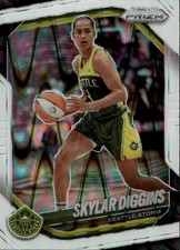 2025 Panini Prizm WNBA #123 Skylar Diggins White Seismic Prizms