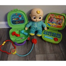 Cocomelon doctor playset bundle computer and talking doll