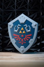 3D Printed Hylian Shield 24" Zelda Inspired Cosplay Prop Fantasy Shield