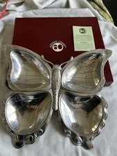 Vintage Arthur Court 1997 Butterfly 4 Section Tray. NWT Old Stock. Excellent!!