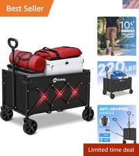 Lightweight Utility Cart with Ergonomic Handle - Perfect for Groceries  Camping