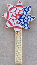 Patriotic Pinwheel Spinner Geocoin - Activated  Adoptable - TB2C5Q3