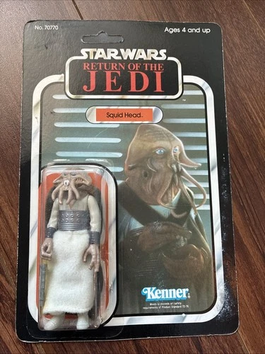 STAR WARS ROTJ Squid Head 1983 Vintage Kenner 77B Sealed Card MOC Unpunched New