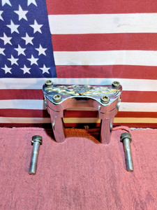 OEM Harley-Davidson 4" Straight Handlebar Risers w/ Clamp FX XL