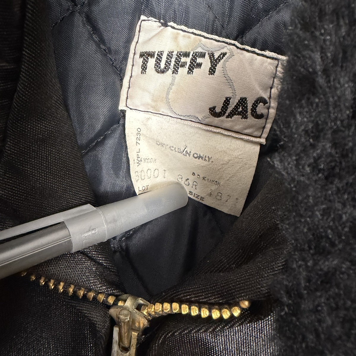 Vintage 60s Police Jacket Large Cropped Tuffy Jac NYPD Lawman 36 R