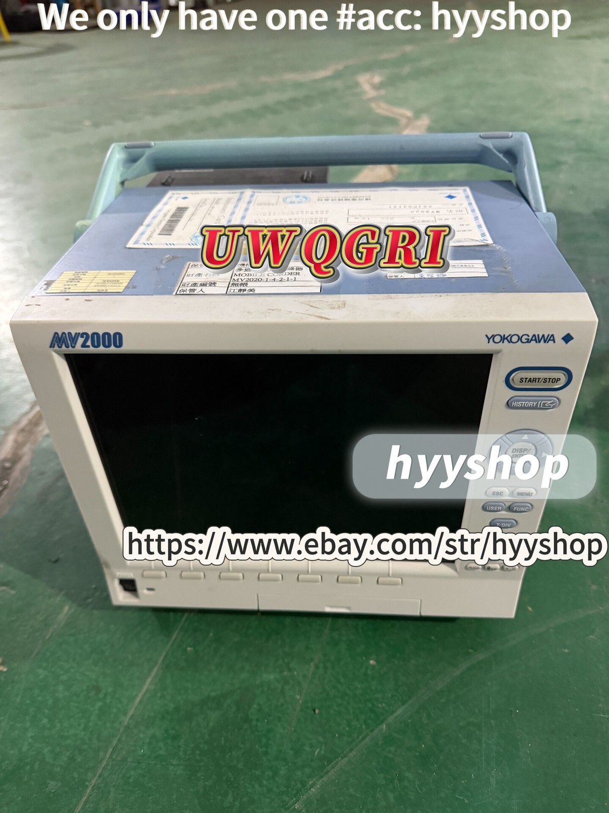 1PCS YOKOGAWA, MV2000 Color Paperless Recorder