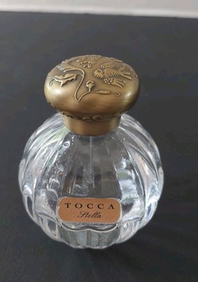 Tocca Stella EMPTY Glass Perfume Bottle  1.7oz/50ml Size Bird Dragonfly Lid