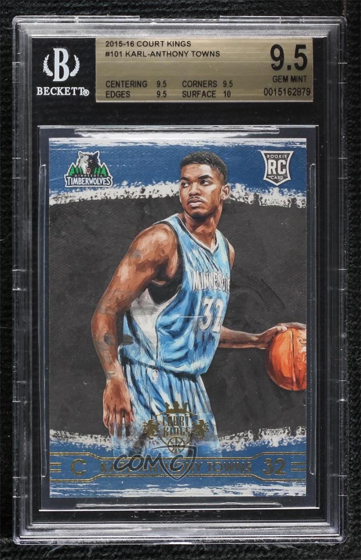 2015-16 Court Kings Rookies I Karl-Anthony Towns BGS 9.5 GEM MINT Rookie RC a0w