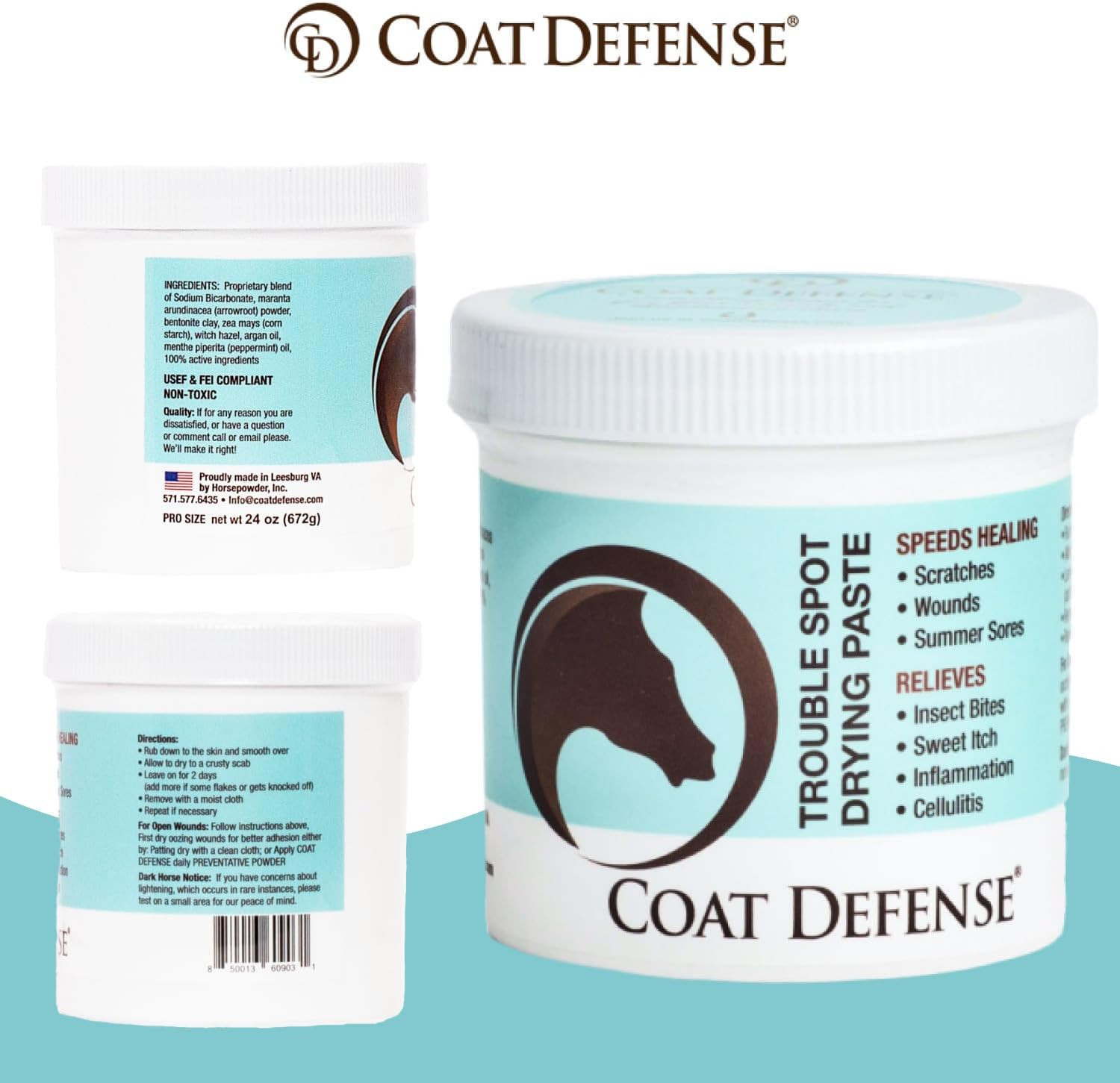 Trouble Spot Drying Paste for Horses - Natural Equine Wound Care...