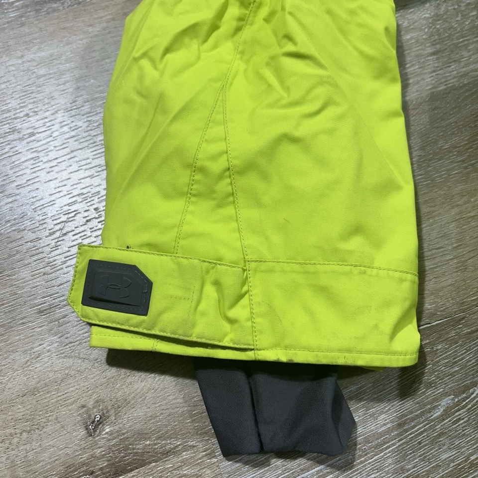 Under Armour Sonic Vigor Snowboard Ski Skiing Jacket Men’s XL Lime Green Pockets - Image 4 of 4