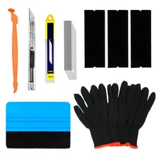 Complete Vehicle Vinyl Wrap Tools Kit Window Tint Tools Kit for Car Wraps wit...