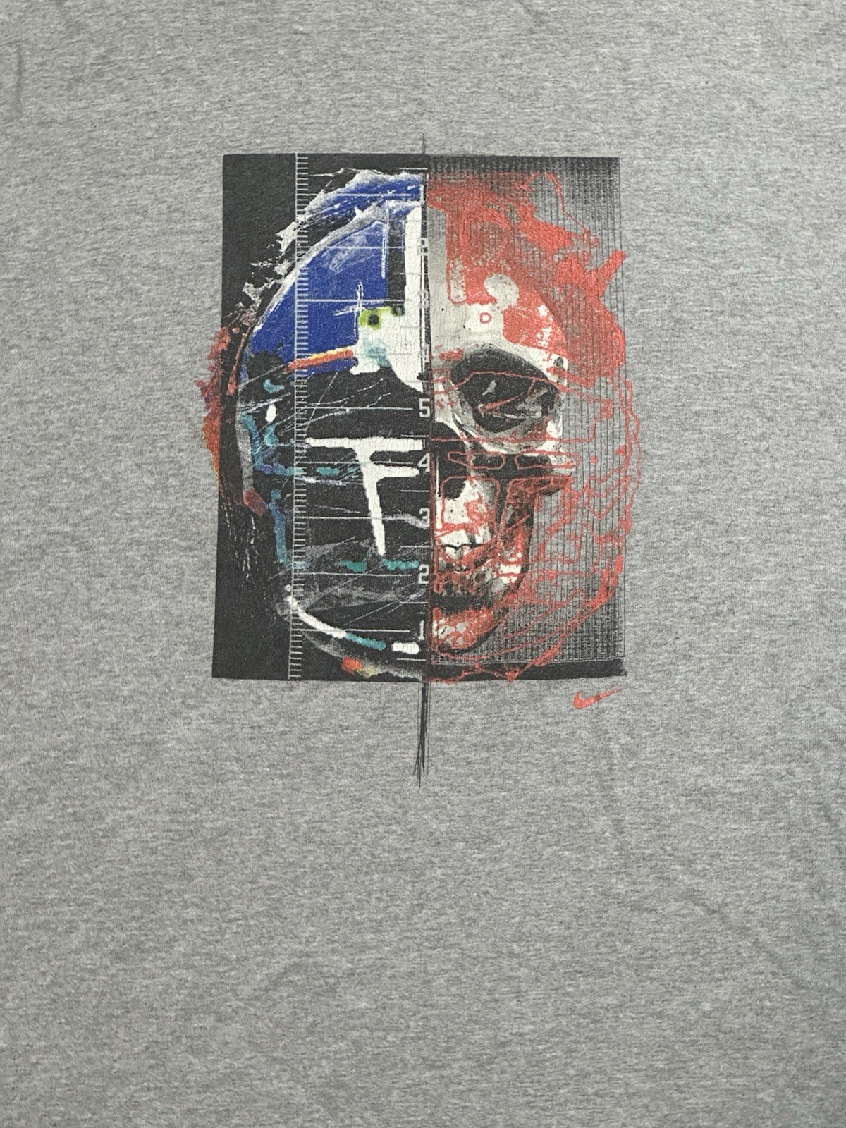 Vintage Y2K Bones For Points Football Hard Hitters T Shirt Double Sided USA thumbnail 5