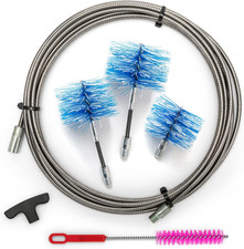 PRO | Kit Pulizia Stufa a Pellet | Canna Fumaria Ø 80 + 100 + 120 Mm | Lunghezza