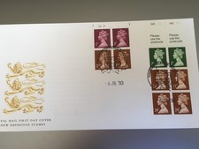 GB STAMPS RARE MACHIN / DEFINITIVE FIRST DAY COVER 1993 BOOKLETS CYLINDER No