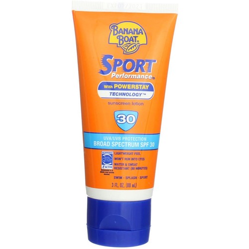 4 Pack Banana Boat Sport Performance Sunscreen, SPF 30, Water Resistant, 3 fl oz