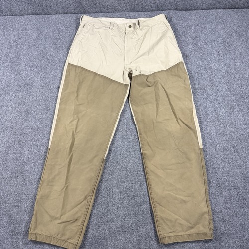 Filson, Vintage Filson Brush Pants Mens 38x32 Waxed Cover Cloth USA Outdoors 1457