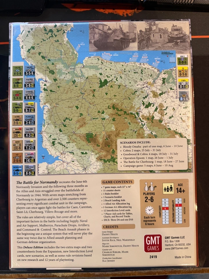 The Battle for Normandy (Edición Deluxe) Juegos GMT Nuevos en Shrink Foto 2 de 2