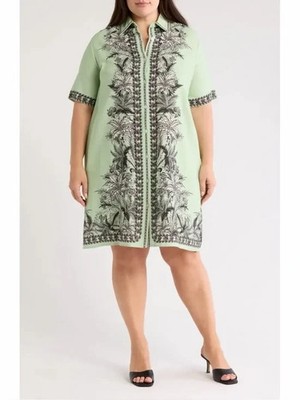 chinese dress ladies Max Studio London Womens Printed Bishop Sleeve Midi Dress Tan L at Amazon  Women's Clothing store
