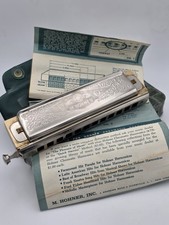 Vtg M. Hohner The Chromonica 12 Hole Chromatic Harmonica C Germany w Case Papers