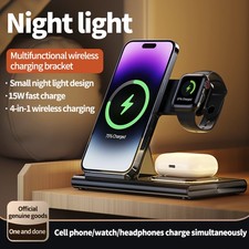 4in1 Charger Stand Wireless Charger for iPhone 17 16 15 Pro Max Watch 11 10 9,
