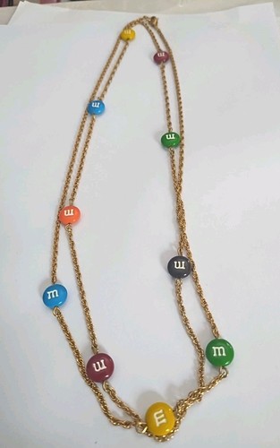 M & M Necklace 40 Inches Long And Watch In Working Order - 第 3/8 張圖片