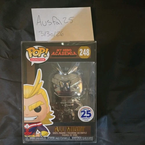 Funko Pop! Vinyl: My Hero Academia - All Might (Silver Chrome) - Funimation...