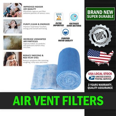 Roll Blue Bonded Aquarium Filter Media Pad 12'' W X 140'' L Filter Fiber Floss