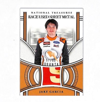 2024 Panini National Treasures Jake Garcia 57/99 Sheet Metal Patch Card 